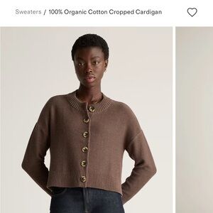 Quince Cotton Cropped Cardigan